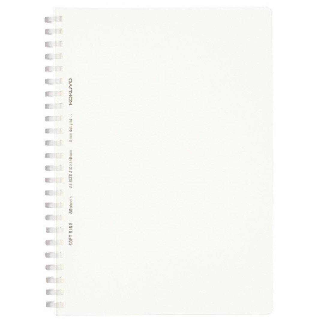 Kokuyo Soft Ring Clear Grid Dot Ruled Transparent Notebook - SCOOBOO - Su-SV538WT-T - Ruled