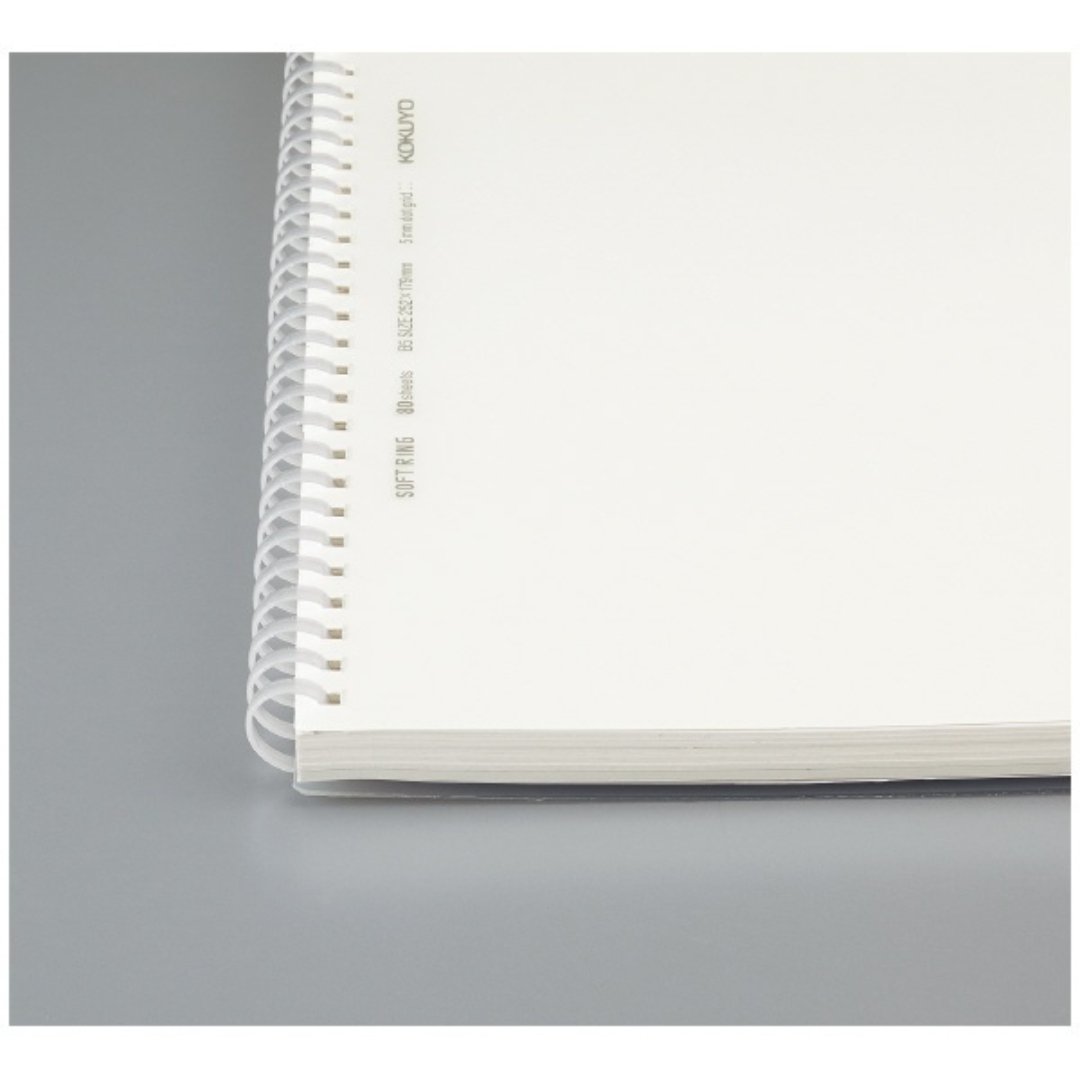 Kokuyo Soft Ring Clear Grid Dot Ruled Transparent Notebook - SCOOBOO - Su-SV538WT-T - Ruled