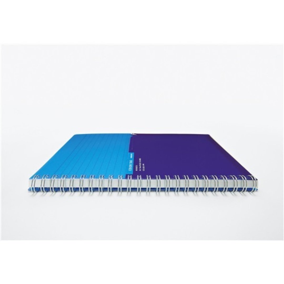 Kokuyo Twin Ring Notebook Color Tag Bicolor A5 - SCOOBOO - CT-C30B - Ruled