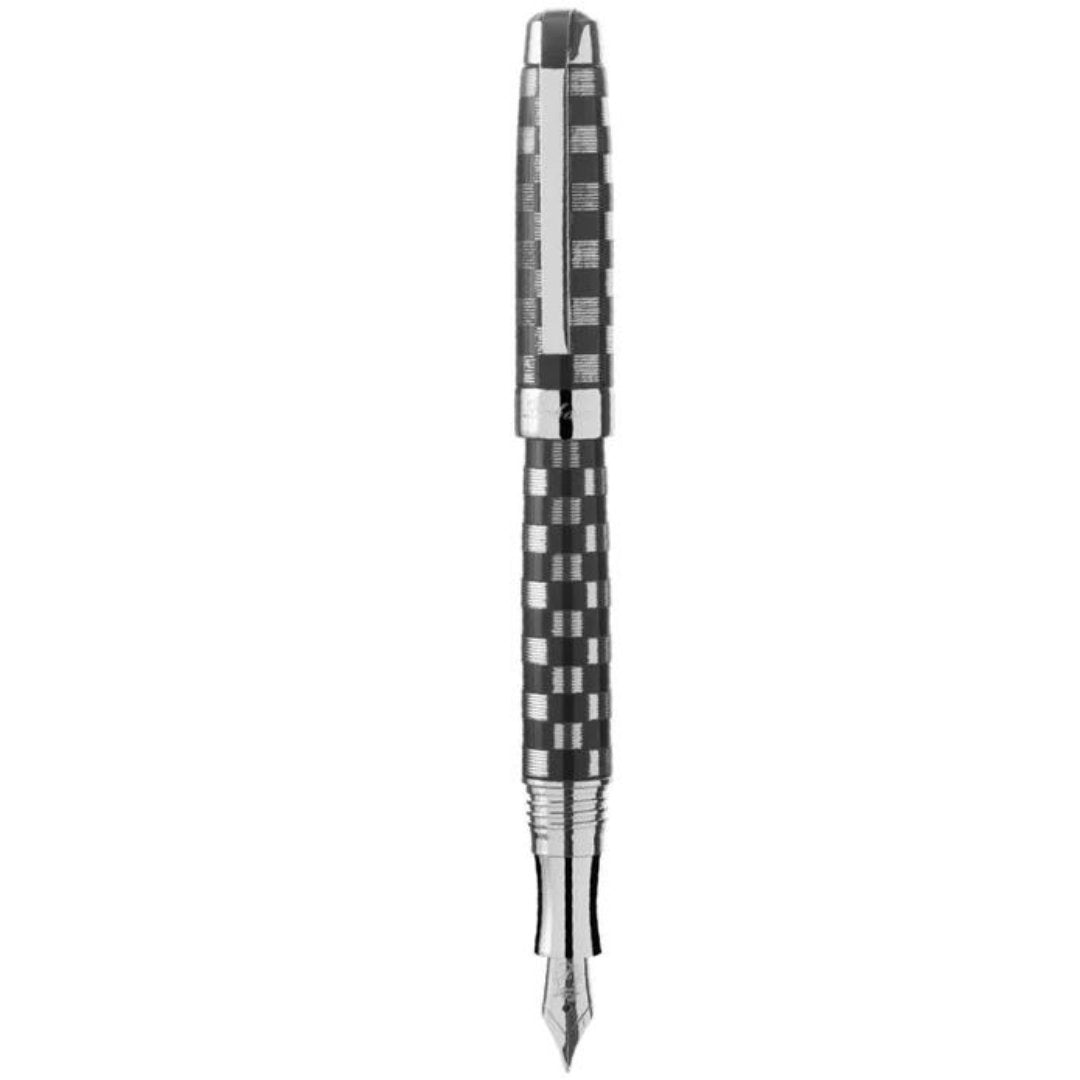 LABAN Checkred Flag The 925 Sterling Black Fountain Pen - SCOOBOO - STF9191CF - Fountain Pen