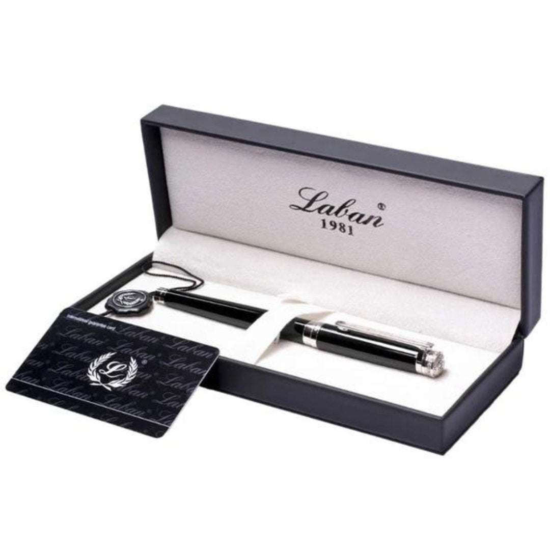 LABAN Elegant Black Roller Pen - SCOOBOO - PR9682BK - Roller Ball Pen