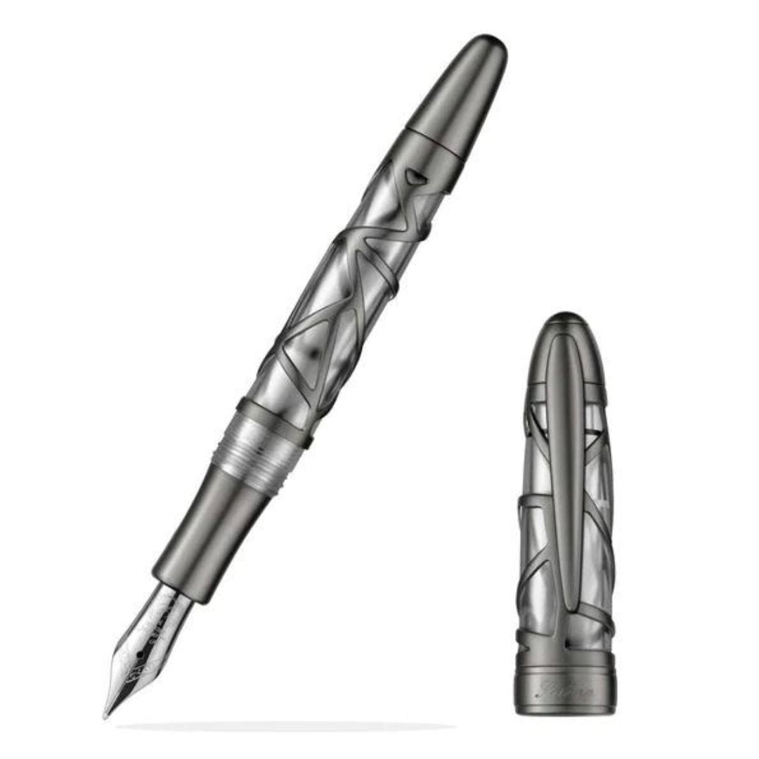 Laban Skeleton Fountain Pen Gun Metal - SCOOBOO - RNF300GMB - Fountain Pen