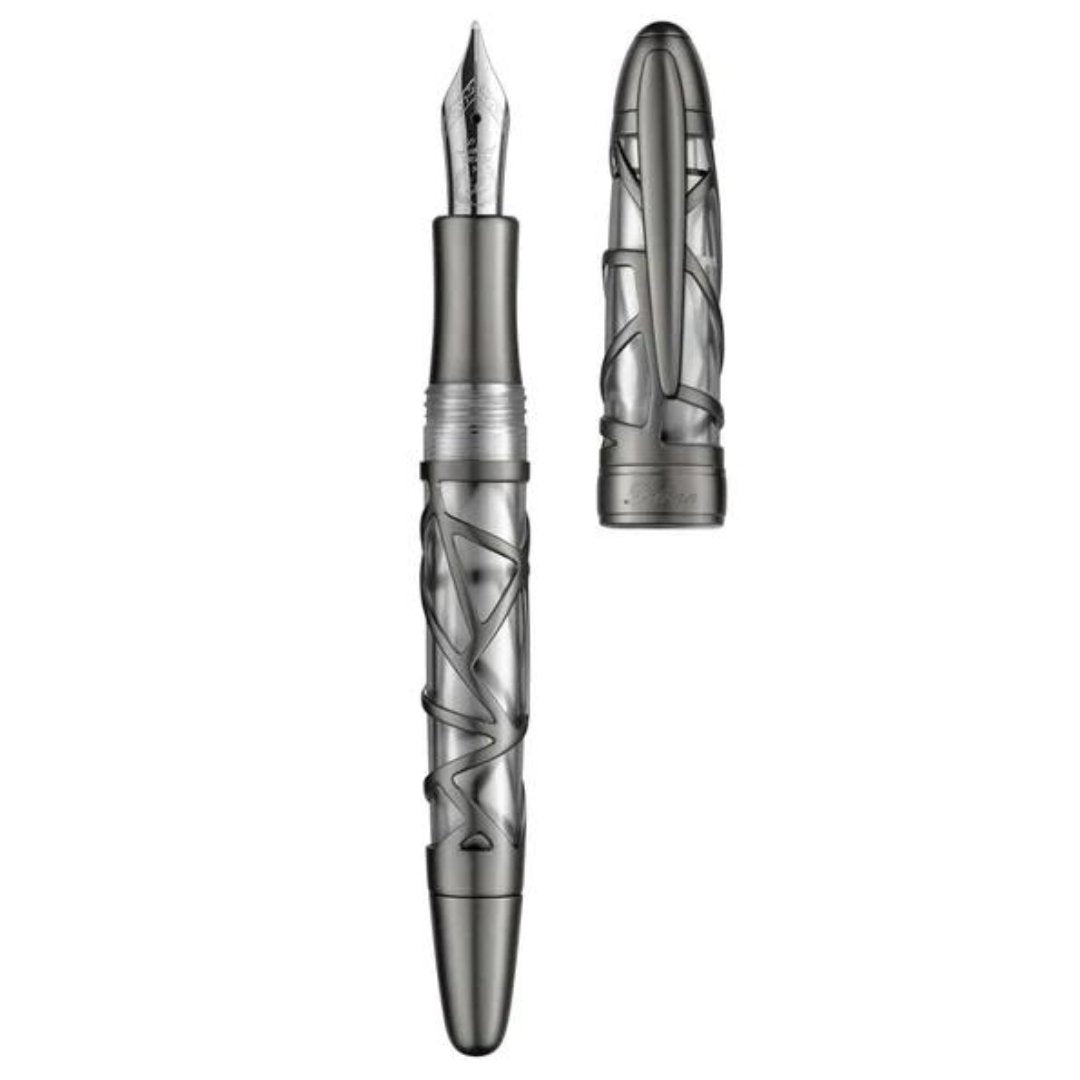 Laban Skeleton Fountain Pen Gun Metal - SCOOBOO - Laban
