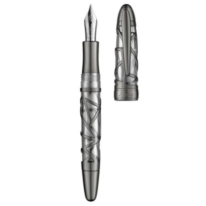 Laban Skeleton Fountain Pen Gun Metal - SCOOBOO - RNF300GMB - Fountain Pen