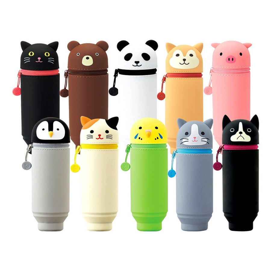 Lihit Lab Puni Labo Stand Up Silicone Pen Case - SCOOBOO - A-7712-6 - Organizer