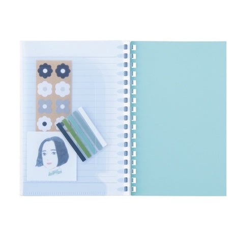 Lihit Lab Soft Ring Soffice Notebook - SCOOBOO - N3101-10 - Ruled