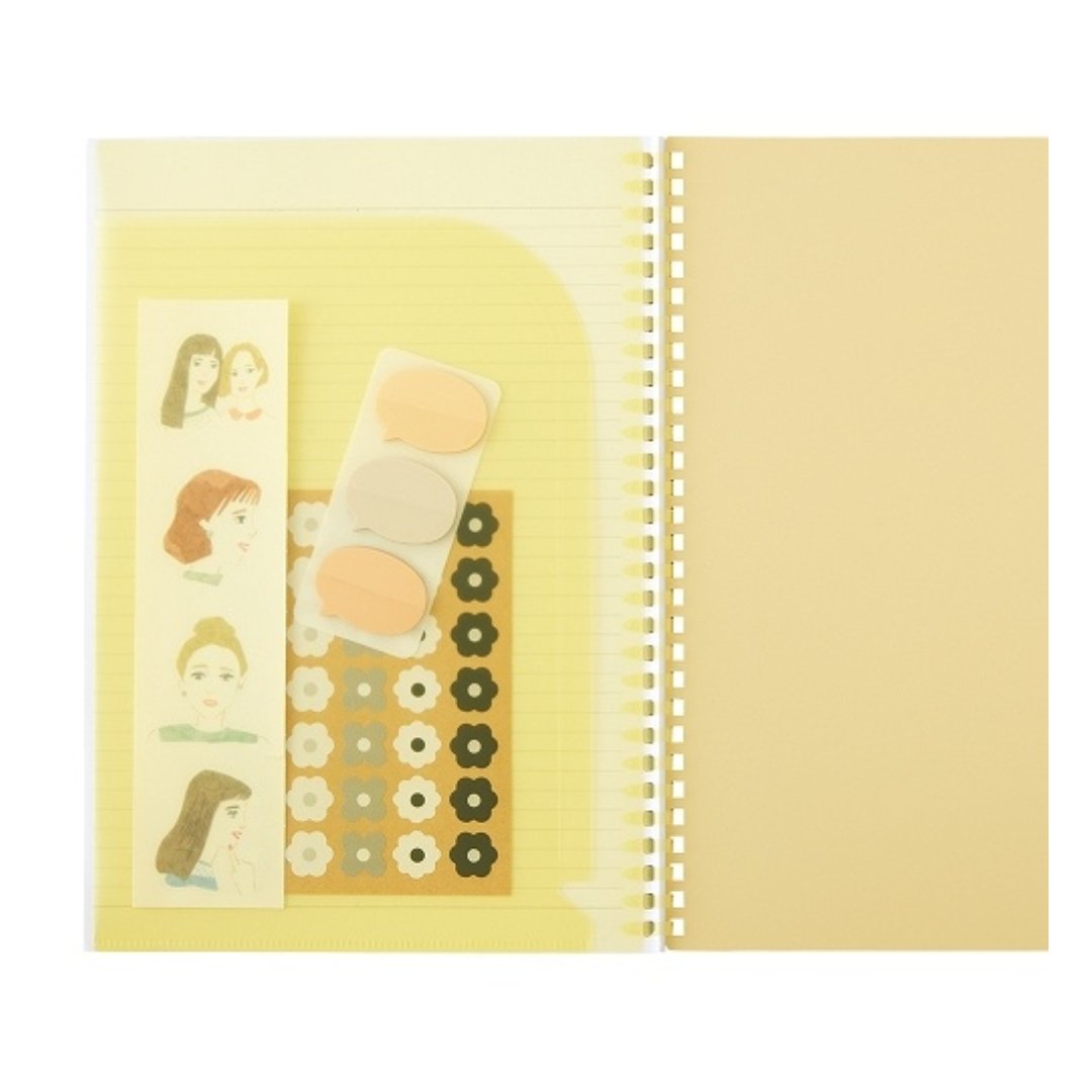 Lihit Lab Soft Ring Soffice Notebook Semi-B5 - SCOOBOO - Lihit Lab