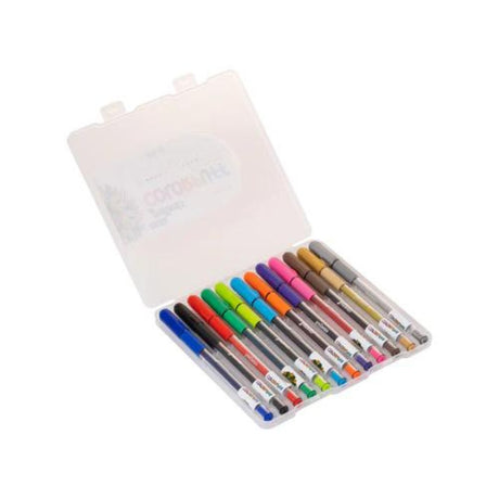 Linc Geltonic Colorpuff Gel Pen- Pack of 12 - SCOOBOO - 862 - Gel Pens