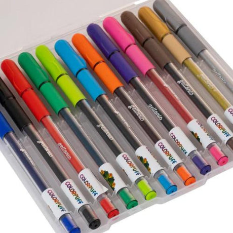 Linc Geltonic Colorpuff Gel Pen- Pack of 12 - SCOOBOO - 862 - Gel Pens