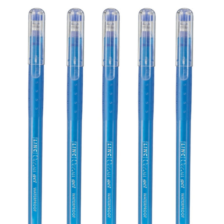 Linc Ocean Gel Pens 0.6mm Pack Of 5 - SCOOBOO - Gel Pens