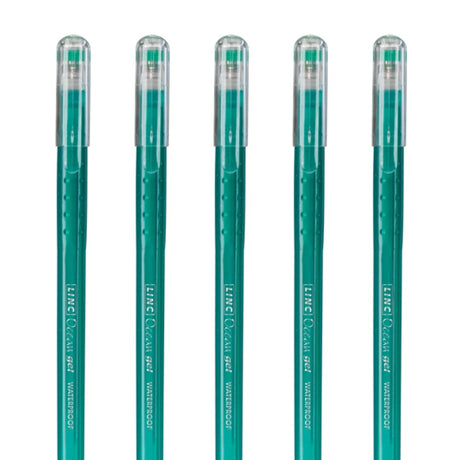 Linc Ocean Gel Pens 0.6mm Pack Of 5 - SCOOBOO - Gel Pens