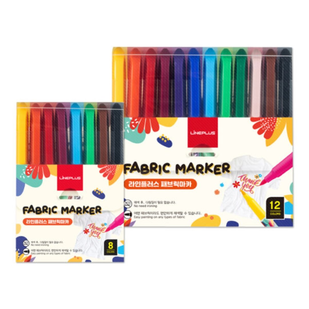 Lineplus Fabric Markers - SCOOBOO - White-Board & Permanent Markers