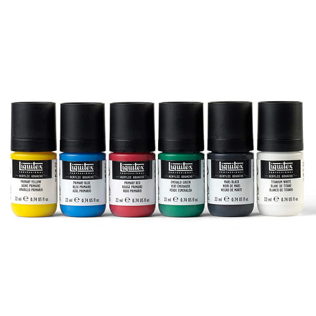 Liquitex Professional Acrylic Gouache 6 x 22 ml Set Primaries - SCOOBOO - Acrylic paints