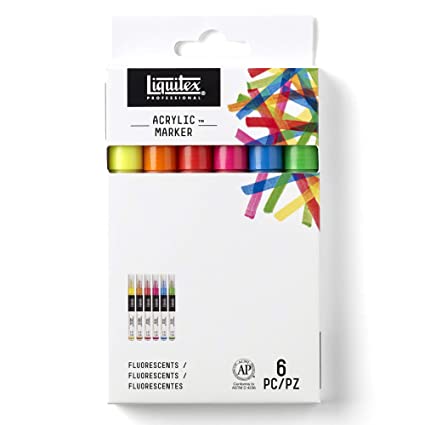 Liquitex Professional Paint Marker 6-Set - SCOOBOO - Acrylic paints