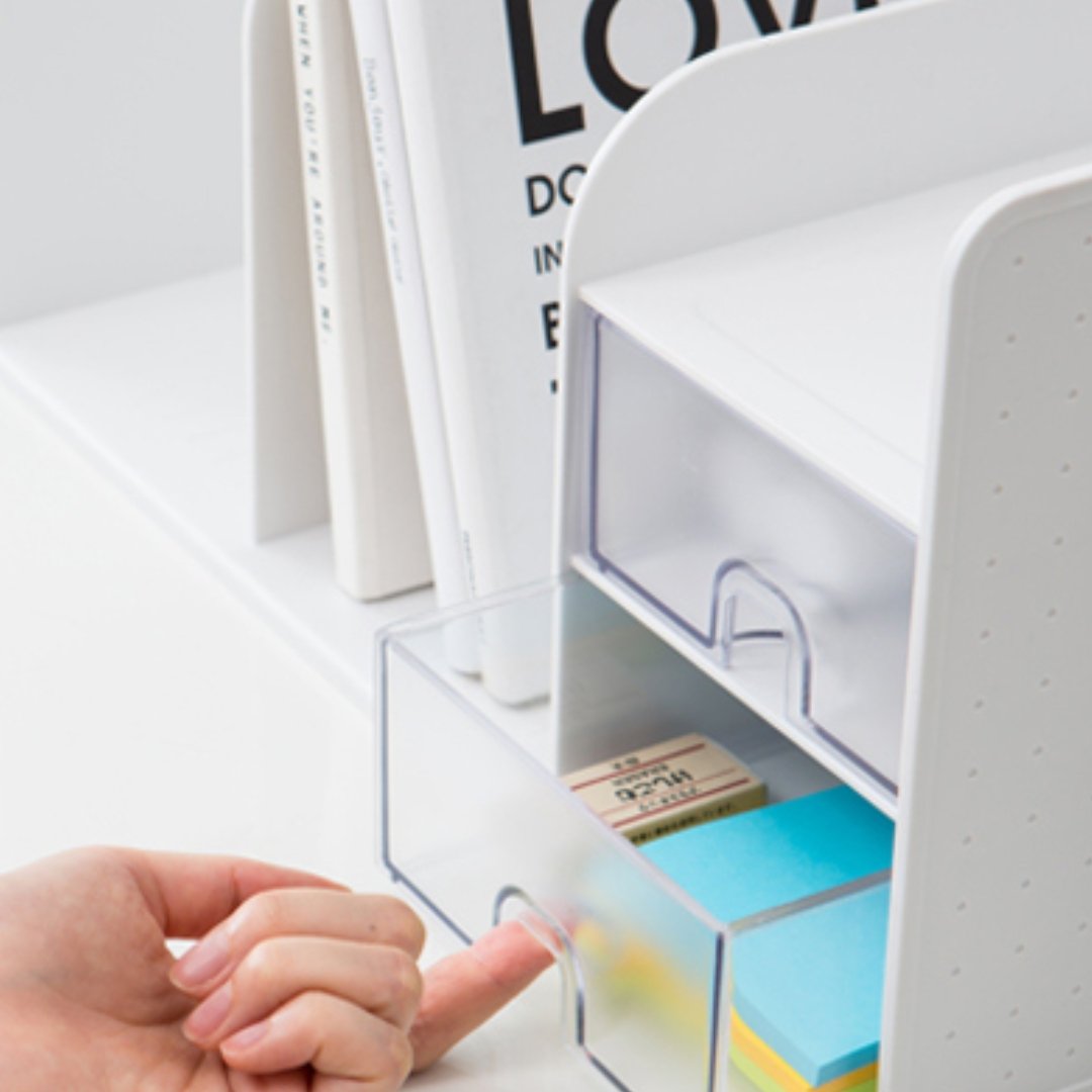 Litem Book Rack With Drawers – SCOOBOO