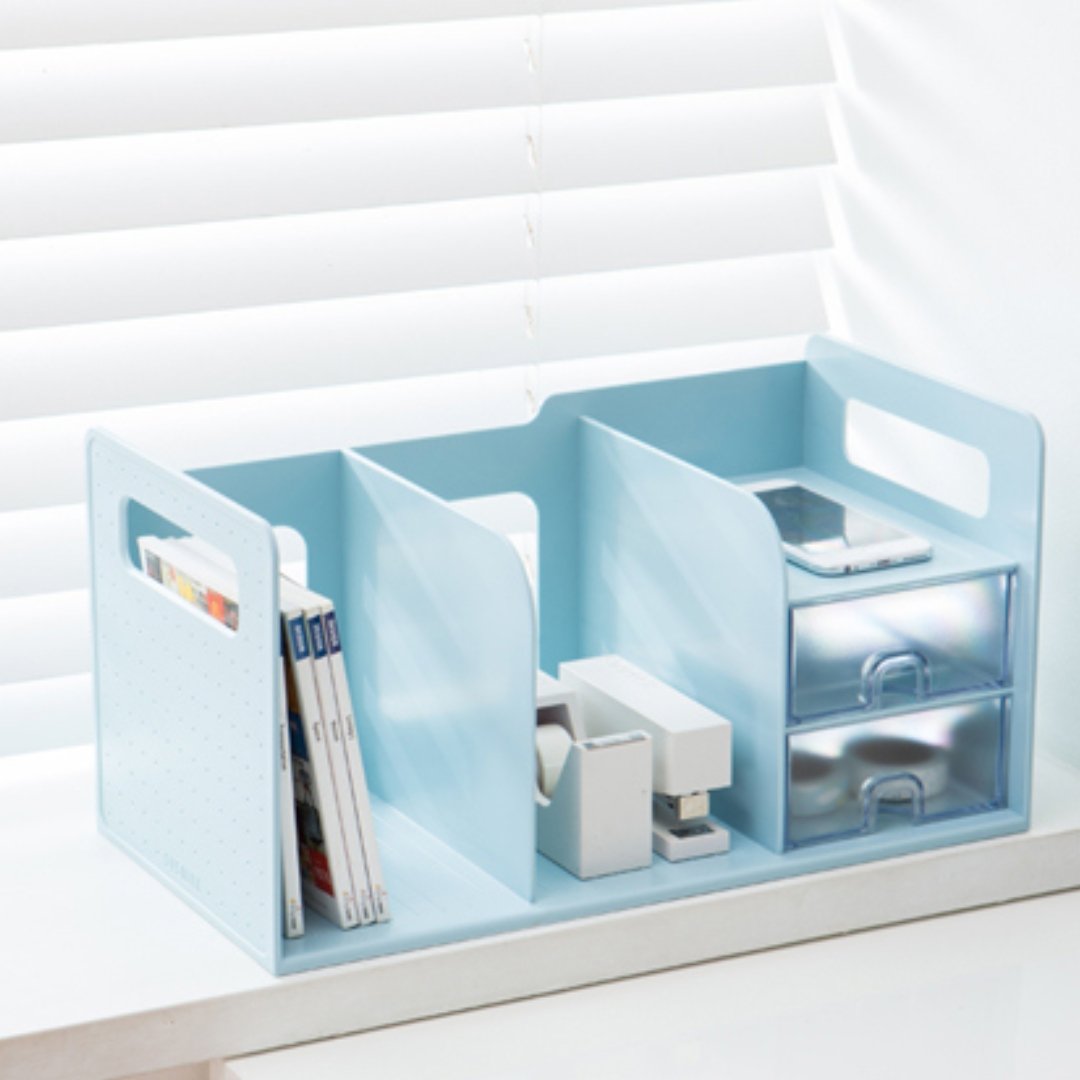 Litem Book Rack With Drawers – SCOOBOO