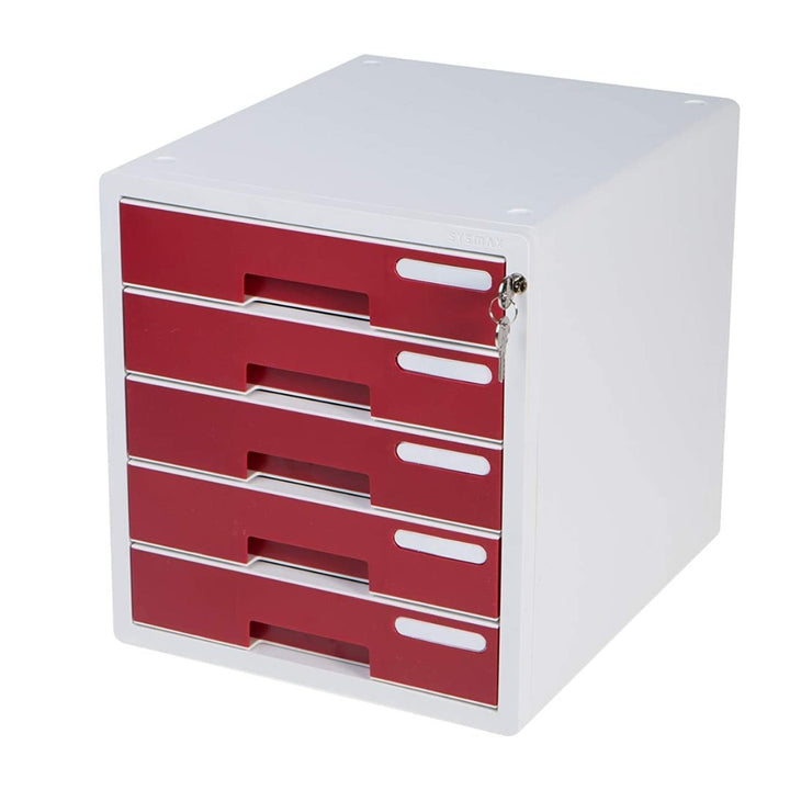Litem System Color File 5 Drawers Cabinet - SCOOBOO - 280013 - Pen Stand & Organisers