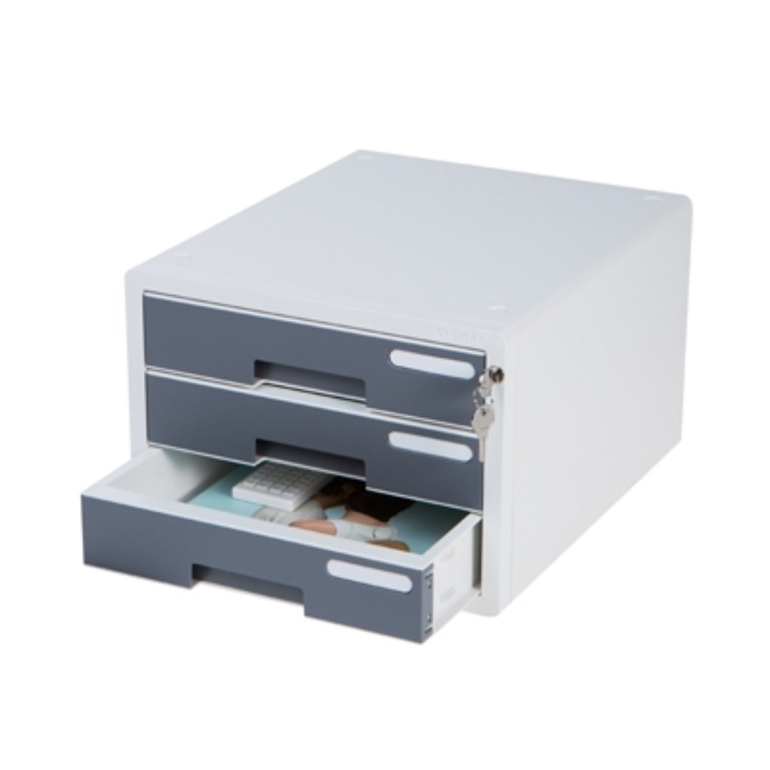Litem System Color File Cabinet 3 Drawers - SCOOBOO - 280004NIS - Organizer