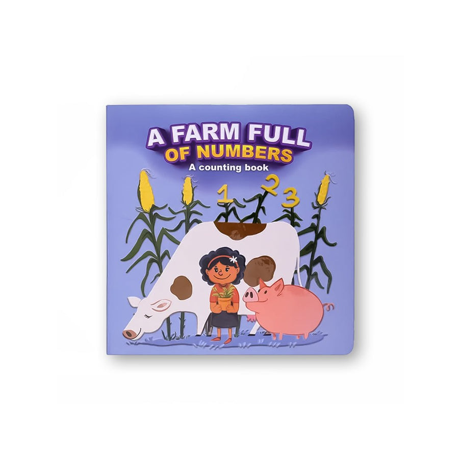 Lovely Store A Farm full of numbers Board Book - SCOOBOO - A FARM FULL - Board Book