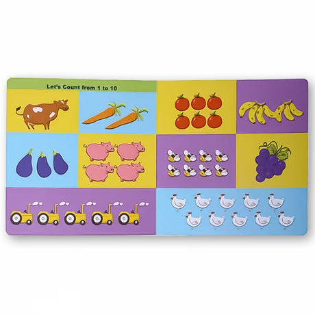 Lovely Store A Farm full of numbers Board Book - SCOOBOO - A FARM FULL - Board Book