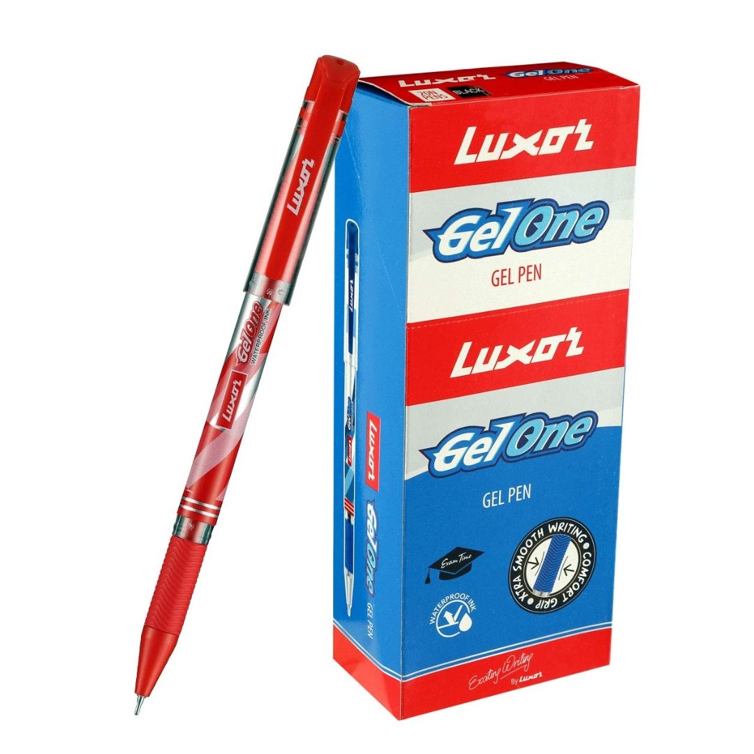 Luxor Gel One Pens 0.6mm - SCOOBOO - 9000028002 - Gel Pens