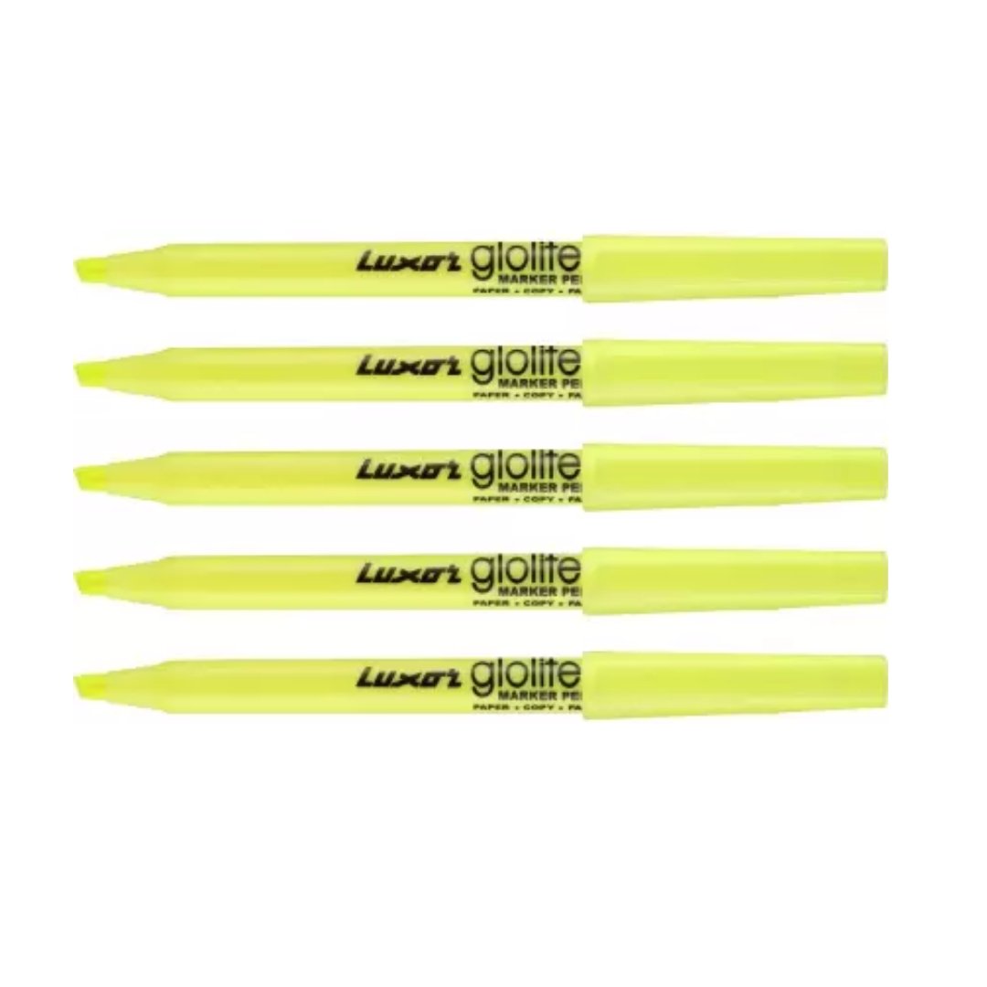 Luxor Gloliter Marker Pen Pack Of 5 - SCOOBOO - 9000028232 - Fineliner