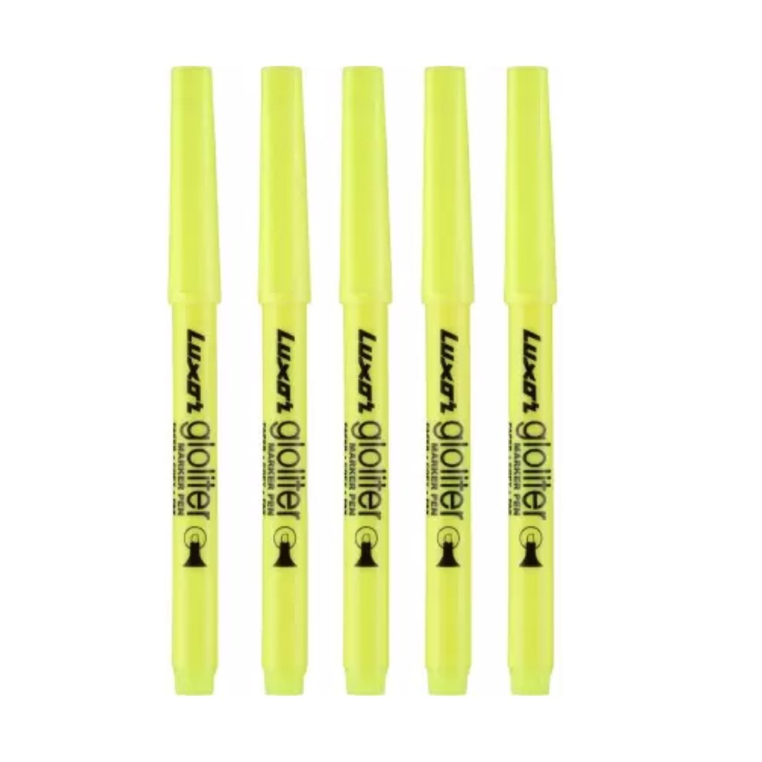 Luxor Gloliter Marker Pen Pack Of 5 - SCOOBOO - 9000028232 - Fineliner