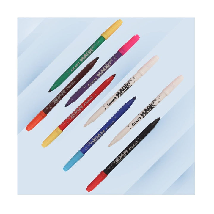 Luxor Magic Colour Pens (6+2 Pieces) - SCOOBOO - Art Pencils
