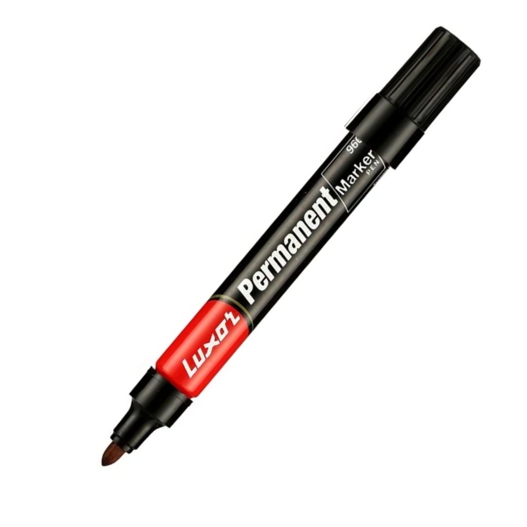 Luxor Permanent Marker 960 Bullet Tip Pack Of 10 - SCOOBOO - 960 - White-Board & Permanent Markers