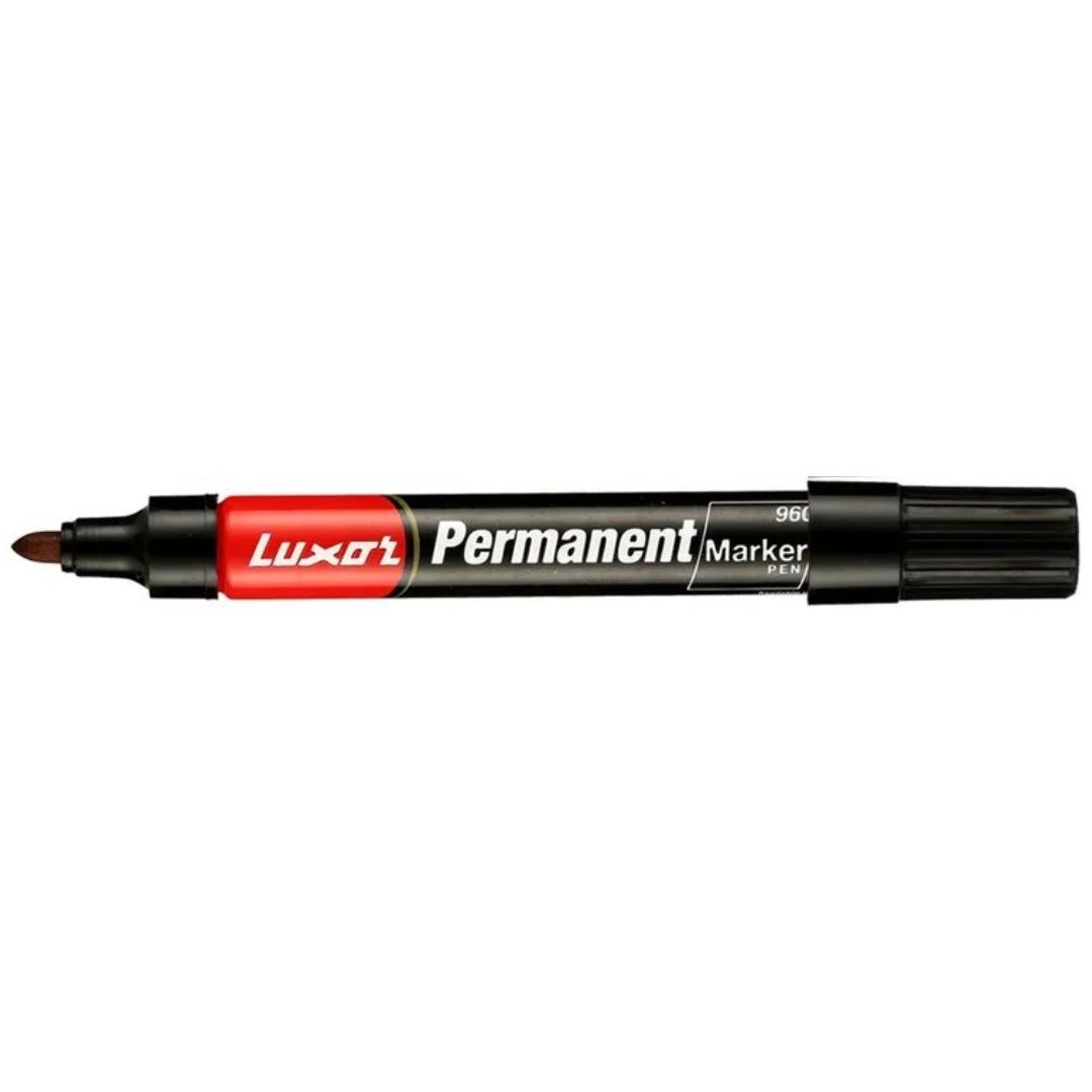 Luxor Permanent Marker 960 Bullet Tip Pack Of 10 - SCOOBOO - 960 - White-Board & Permanent Markers