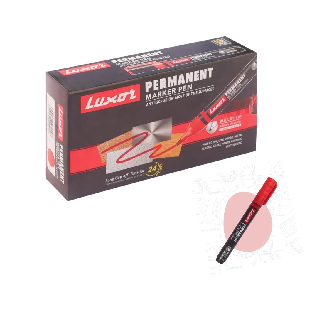 Luxor Permanent Marker Pen - SCOOBOO - 1222 - White-Board & Permanent Markers