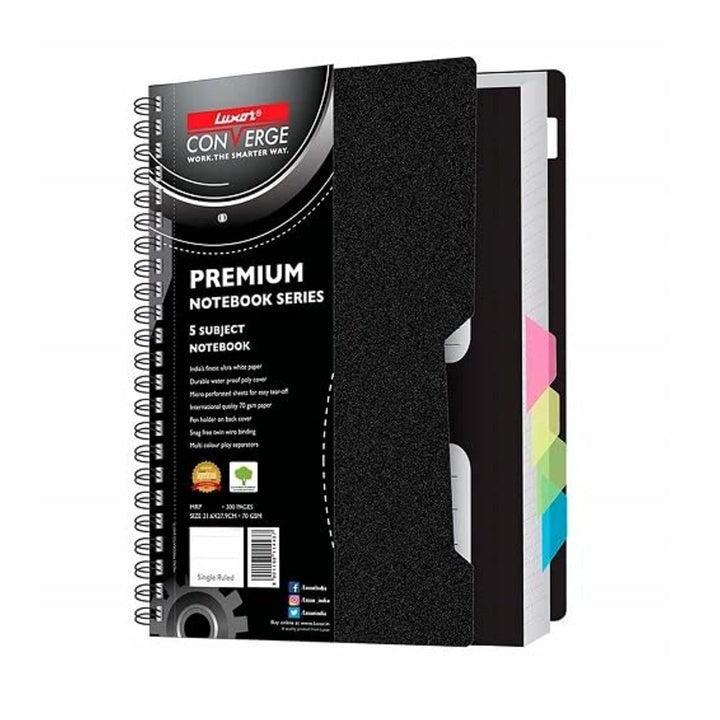 Luxor Premium Notebook Series 5 Subject Notebook - SCOOBOO - 20406-N - Notebook