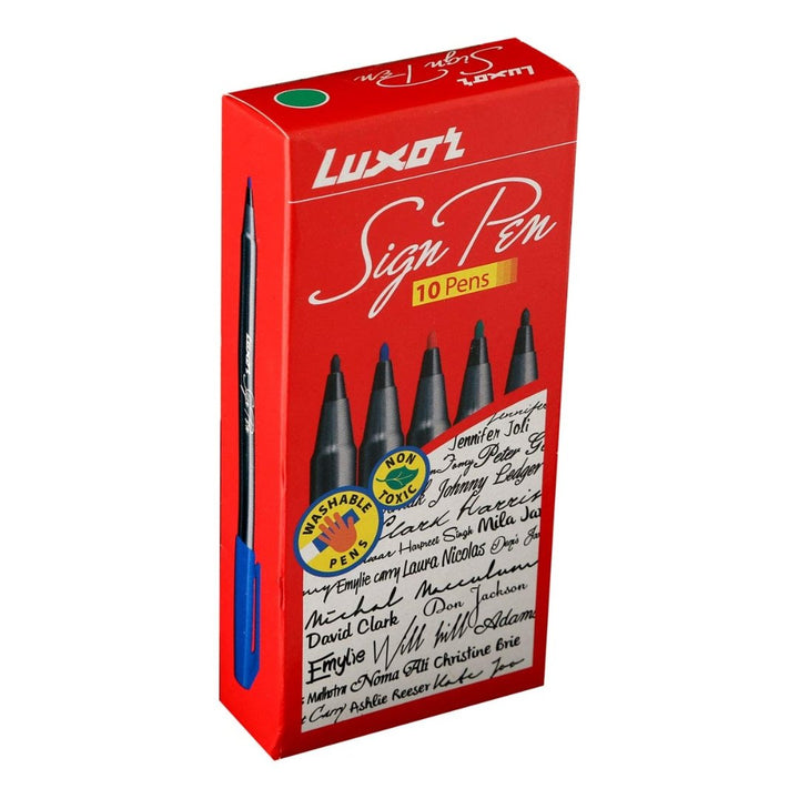 Luxor Sign Pen Pack Of 10 - SCOOBOO - 921 - Fineliner