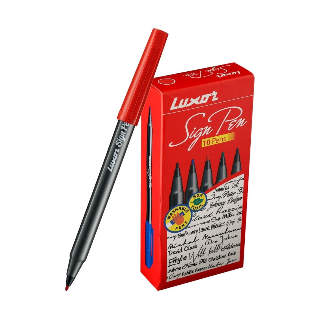 Luxor Sign Pen Pack Of 10 - SCOOBOO - 921 - Fineliner