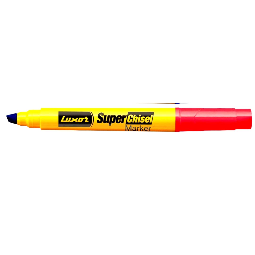 Luxor Super Chisel Marker Pack Of 10 - SCOOBOO - 997N - White-Board & Permanent Markers