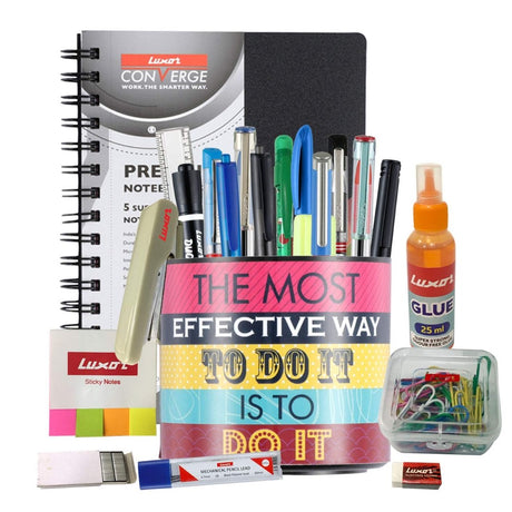 Luxor Work From Home Stationery Kit Special Edition - SCOOBOO - 2124 - DIY Box & Kids Art Kit