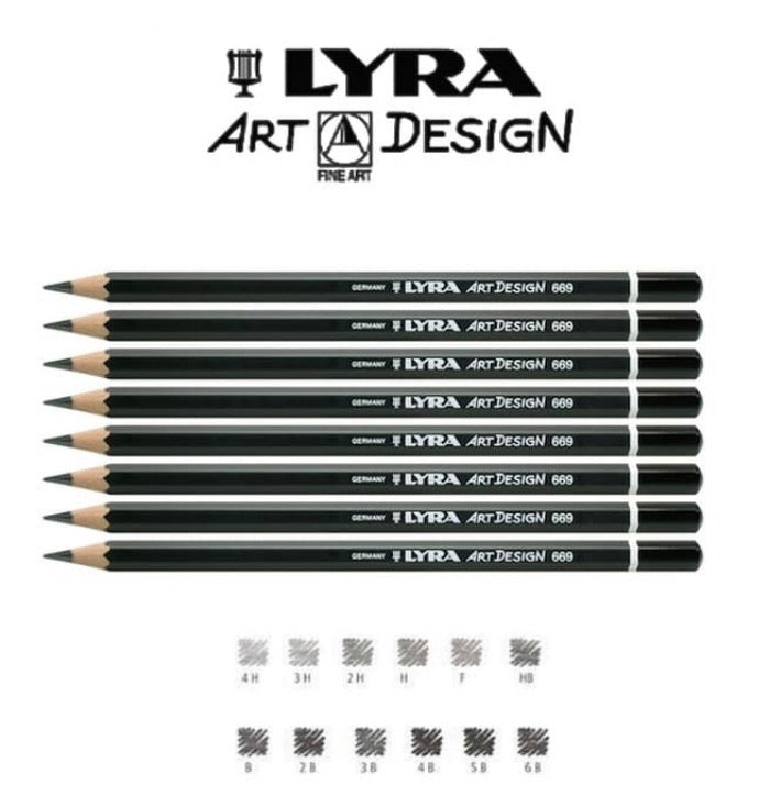 Lyra Rembrandt Artist Drawing Pencil - Carbon Extra Dark - HB
