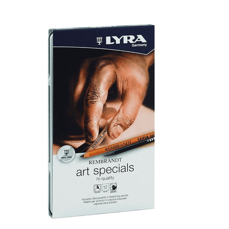 LYRA Rembrandt Art Specials Pencils, Set of 12, Assorted Colours - SCOOBOO - -