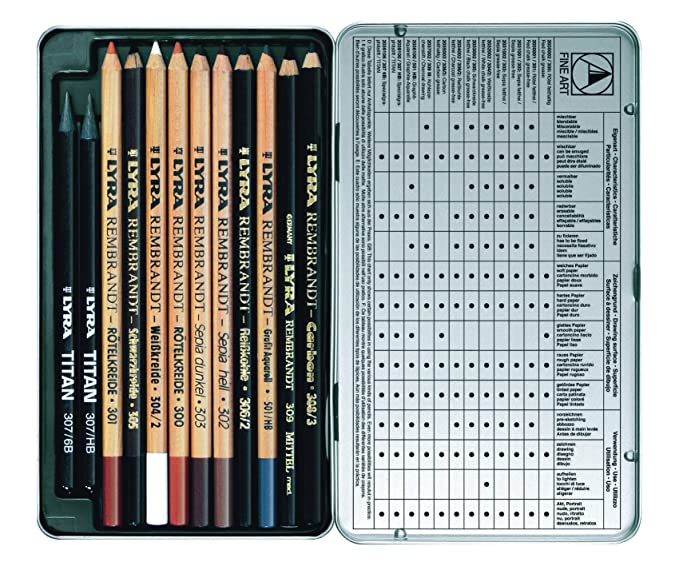 LYRA Rembrandt Art Specials Pencils, Set of 12, Assorted Colours - SCOOBOO - -