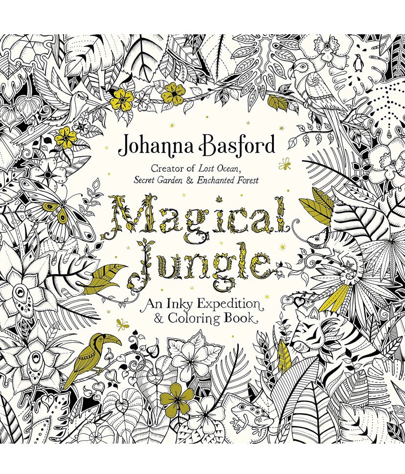 Magical Jungle: An Inky Expedition and Coloring Book for Adults - SCOOBOO - Colouring Book