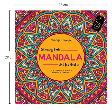 Mandala Art: Colouring Books for Adults with Tear Out Sheets - SCOOBOO - -