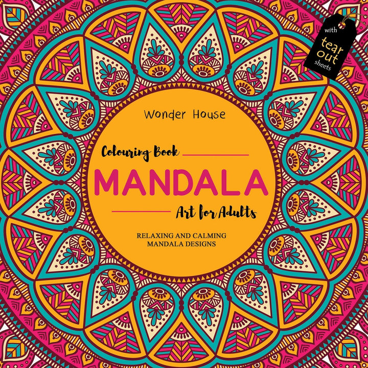 Mandala Art: Colouring Books for Adults with Tear Out Sheets - SCOOBOO - -
