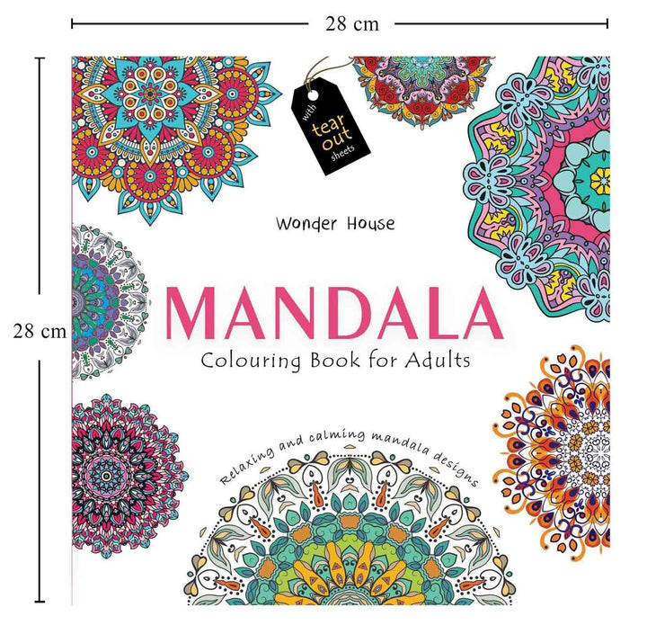 Mandala: Colouring Books for Adults with Tear Out Sheets - SCOOBOO - -