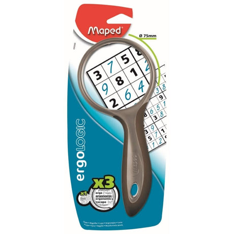 Maped 75mm X3 Zoom Magnifier - SCOOBOO - 039300 - Rulers & Measuring Tools