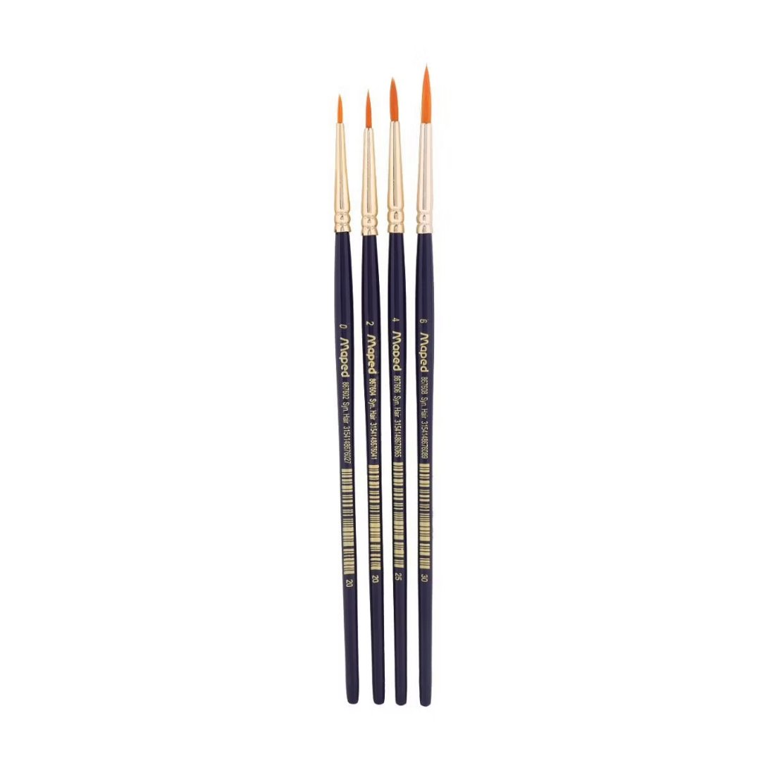 Maped Brush Set of 4 - SCOOBOO - 867615 - Paint Brushes & Palette Knives