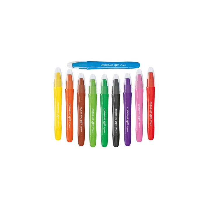 Maped Color'Peps Soft Water Color Gel Crayons 10 Color Set - SCOOBOO - 836310 - wax crayon