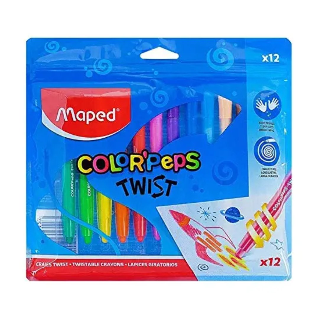 Maped Colorpeps Twist Crayons - SCOOBOO - 860612 - Crayons