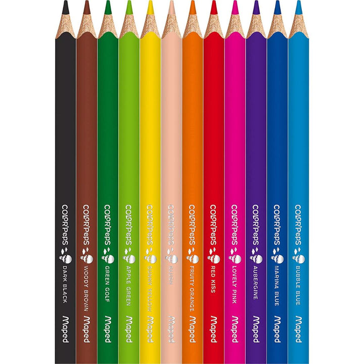 Maped Colour Pencils Pack Of 12 - SCOOBOO - 834010 - Coloured Pencils