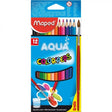 Maped Colour'Peps Aqua Colour Pencil Set - SCOOBOO - 836011 - Watercolour Pencils