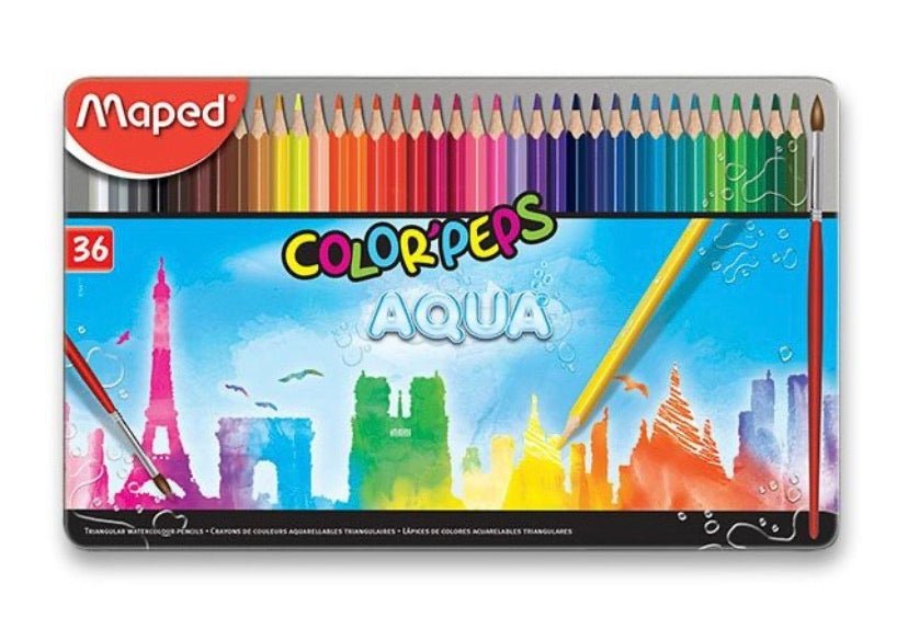 Maped Colour'Peps Aqua Colour Pencil Set - SCOOBOO - 836018 - Watercolour Pencils